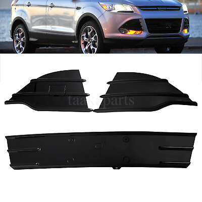 #ad For Ford Escape 2013 2016 Front Bumper Lower Grill Grille and Fog Lamp Cover 3X