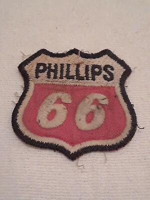 #ad Worn Used Vintage Phillips 66 Gasoline Employee Patch