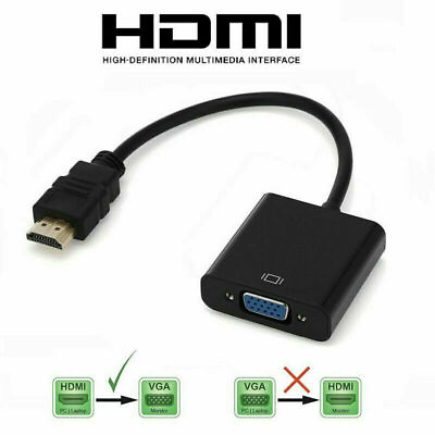 #ad 1080P HDMI Male to VGA Female Video Cable Cord Converter Adapter For PC Monitor