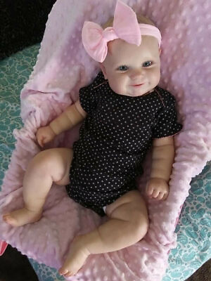 #ad #ad Handmade Realistic Reborn Baby Dolls Vinyl Silicone Newborn Doll Real Girl Gift