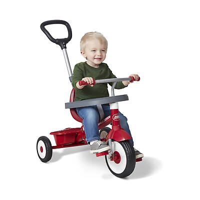 #ad #ad Radio Flyer 3 in 1 Stroll #x27;n Trike Childs Toy Kids Gift Ride On Push Tricycle