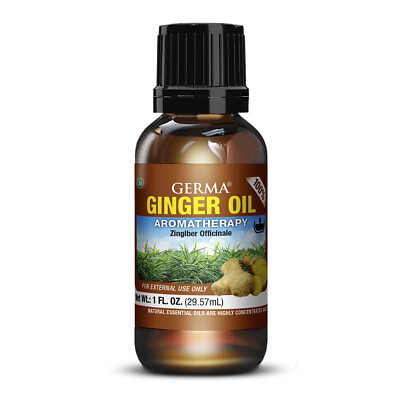 #ad Germa Essential Aromatherapy Ginger Oil. Multi Use. Pure and Natural. 1 Oz