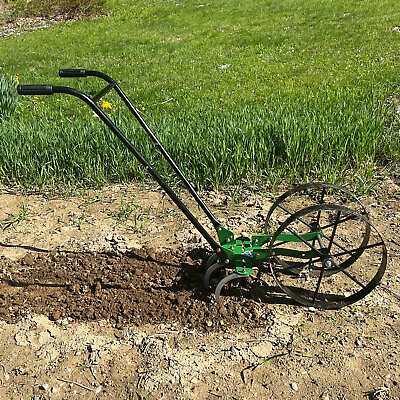 #ad AgTec Double Wheel Hoe Cultivator Weeder Tiller Cultivator Soil Aerator