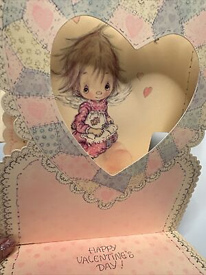 #ad Jumbo Vtg Valentine’s Day Card Betsey Clark Hallmark Stand Up Pop Out Charmers
