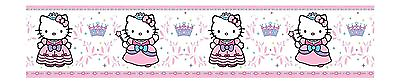 #ad Hello Kitty Princess Sure Strip Wallpaper Border BT2767BD