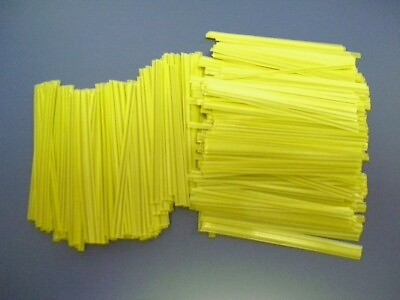 #ad 2000 Yellow 6quot; Twist Ties General Use Plastic Cable ties gift wrapping