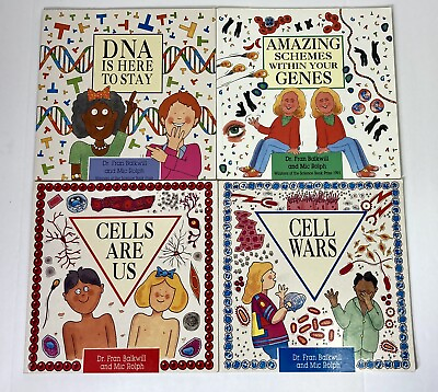 Kids Science PB Book Lot Of 4 Cell Wars Cells Are Us DNA Is Here Amazing Genes