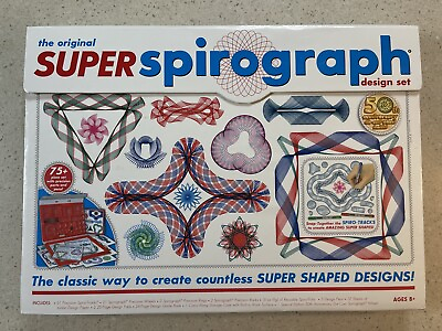 The Original Super Spirograph Design Set 50th Anniversary w Diecast Wheel