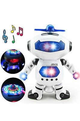 #ad Dancing Robot Toys For Boys Kids Toddler Musical Light Toy Birthday Xmas Gift