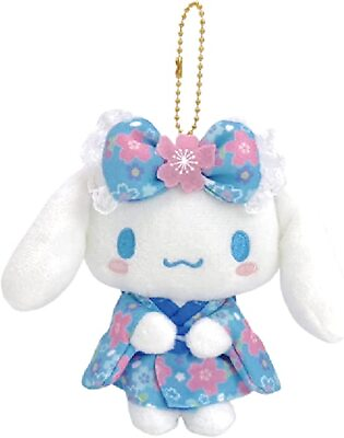 #ad Sanrio Cinnamoroll Plush Mascot Ball Chain Sakura Kimono June 2023
