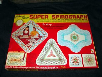 Vintage Kenner SUPER SPIROGRAPH game 100% Complete Very Nice Contents Set 10