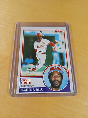 #ad 1983 TOPPS #540 OZZIE SMITH St. Louis Cardinals Baseball Card Shortstop. NM