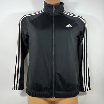 #ad Adidas Designed to Move Track Jacket Full Zip Black BK4658 Women#x27;s Medium M