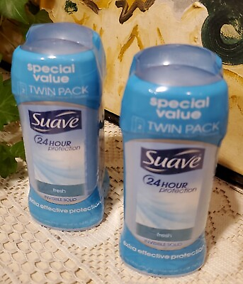 #ad Suave 24 Hour Protection Fresh Invisible Solid Anti Perspirant 2.6oz Pack of 4