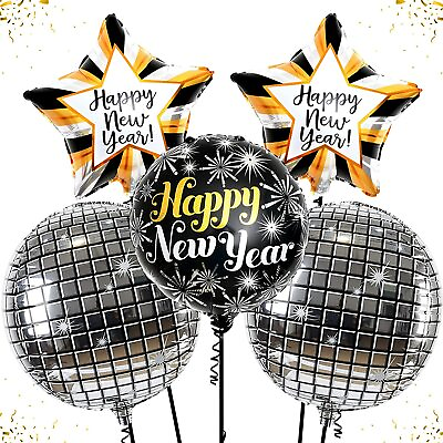 #ad New Happy Years Balloons Set Large 22 Inch 3D Year Foil Balloon
