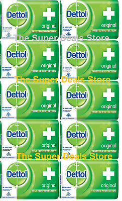 #ad 10Pc x Dettol Anti Bacterial 42g Soap Cleansing Body Wash 100% Better Protection
