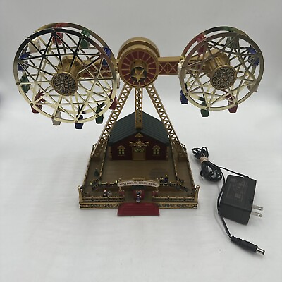 Mr Christmas Double Ferris Wheel with 30 Songs and Lights in box TESTED