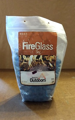 Gibralter LT Blue Blue Iridescent Fire Stones Fire Glass
