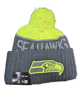 #ad #ad Seattle Seahawks New Era NFL 15 Sport Knit Beanie