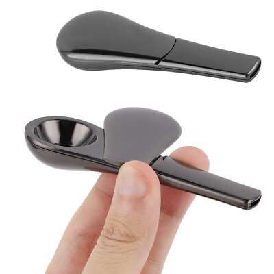 Portable Smoking Pipe Magnetic Metal Spoon Silver With Gift Box for Men Gift US