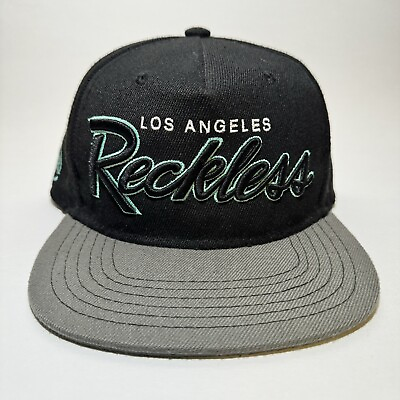 #ad #ad Yamp;R Young amp; Reckless Snapback Hat Cap LA Los Angeles Black Gray amp; Teal