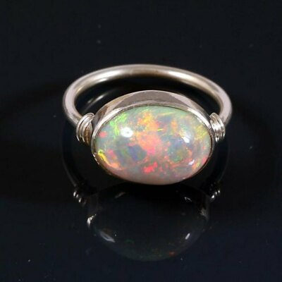 Opal Ring 925 Sterling Silver Ring Handmade Ring Worry Ring All Size BM 741