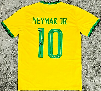 Neymar Jr. Signed Nike Brazil Jersey Beckett BAS LOA