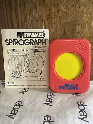 #ad Vintage 1988 Kenner Travel Spirograph Toy Directions Included