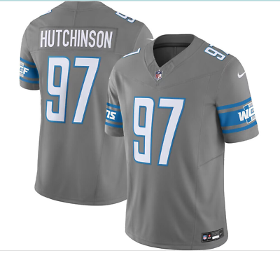 #ad gray Hutchinson #97 Detroit Lions Vapor Limited Jersey. HOT gray hot jersey
