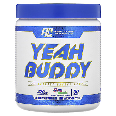 #ad Signature Series Yeah Buddy Pre Workout Energy Powder Cherry Limeade 9.5 oz