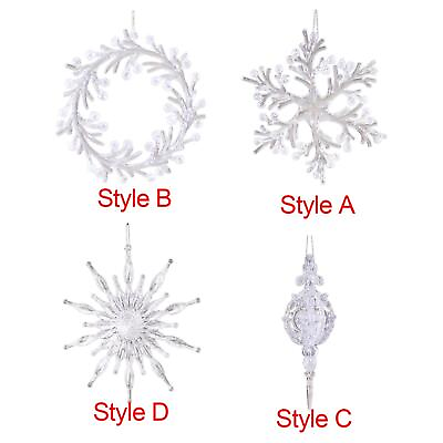 #ad Christmas Snowflakes Ornaments Christmas Pendant for Parties
