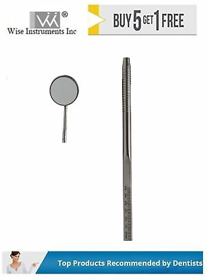 #ad Endodontic Mirror Handle with Scale and Mirror # 5 Front Surface