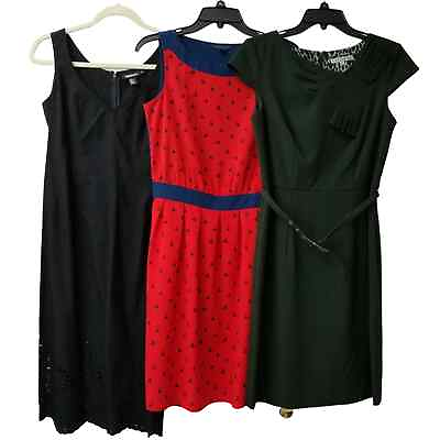 #ad Lot of 3 Womens Dresses Tommy Hilfiger DKNY Sandra Darren Size 6