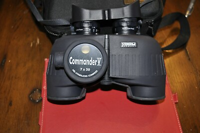 #ad Steiner Commander V 7x50 Marine Binoculars Compass w case lens caps