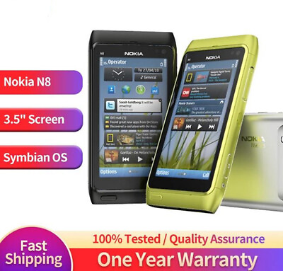 Nokia N Series N8 00 16GB Unlocked Smartphone Original 5Color 12 MP Unlocked