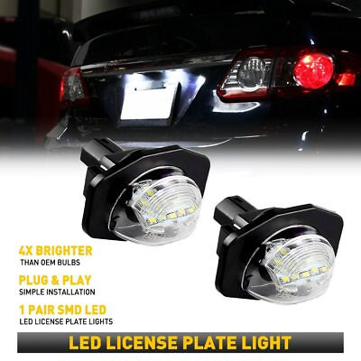 #ad Rear LED License Plate Light Number Lamps For Scion xB xD Toyota Sienna Corolla