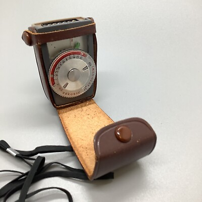 Sekonic Auto Lumi Model 86 Handheld Light Meter With Brown Leather Case