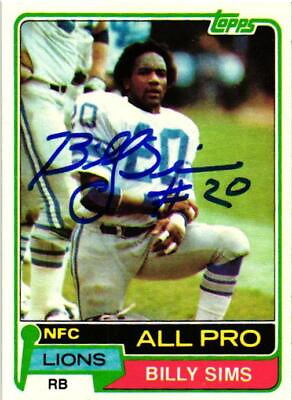 1981 Topps Signed NFL Football Card Autographed YOU PICK for SET
