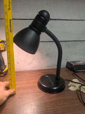 #ad Desk Table Portable Lamp Light Flexible Gooseneck Black 2032
