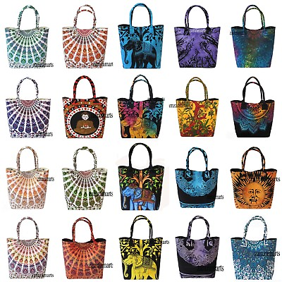Wholesale Indian Mandala Handbag Women Shoulder Shopping Hippie Towel Bags Throw