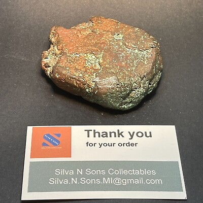 #ad 589.3gr Historical Copper Silver Halfbreed Keweenaw MI Ran through stamp press