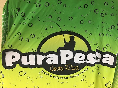 #ad NWT Pura Pesca Costa Rica Fresh Saltwater Fishing Tackle XL Fish Jacket Shirt