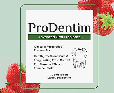 ProDentim Probiotics For Healthy Teeth And Gums 30 Soft Tablets Genuine