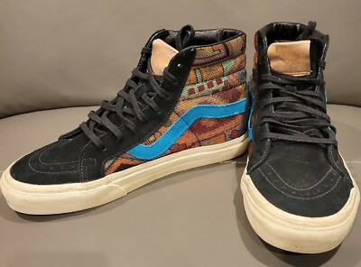 #ad Vans Unisex Old Skool High top SKATE SHOES with leather tag Men 6.5 Women 8