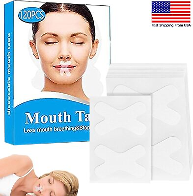 #ad Mouth Tape 120pcs box Anti snoring Mouth Seal Tape Mouth Tape Stop Snoring