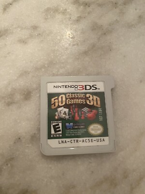 #ad 50 Classic Games 3D Nintendo 3DS 2012 Cartridge Only Free Same Day Ship