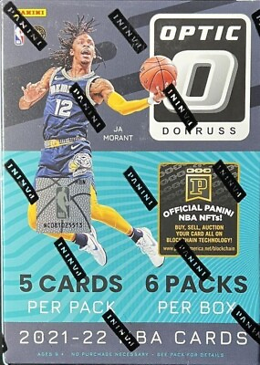 #ad 2021 22 Donruss Optic NBA Basketball Blaster Box Sealed 6 pks 30 Cards