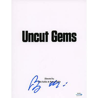 SALE Benny Safdie Signed Movie Script Cover Uncut Gems Autographed ACOA