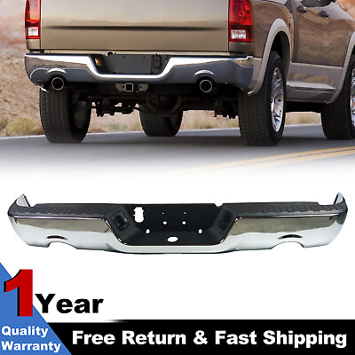 #ad Chrome Rear Step Bumper Assembly For 2009 2018 Dodge Ram 1500 2019 1500 Classic