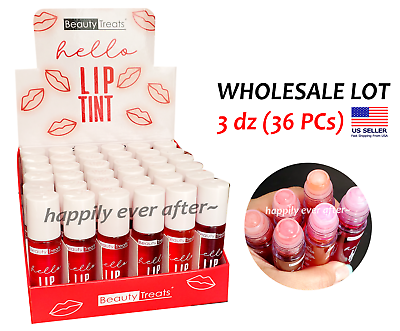 Beauty Treats hello Lip Tint Set Roller Lip Tint WHOLESALE LOT 3 dz 36 PCs